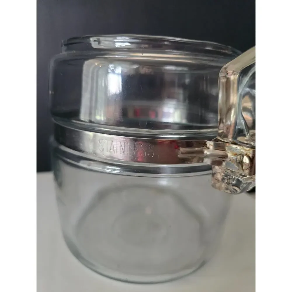 VTG PYREX Flameware Glass Percolator 6 Cup Coffee POT ONLY 7756